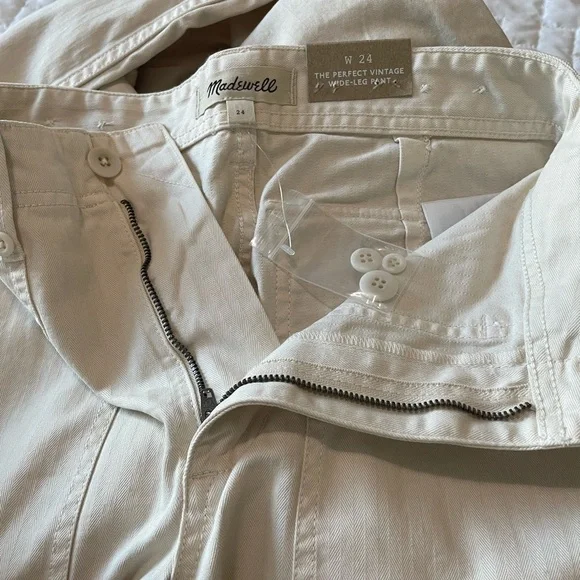 New - Madewell The Perfect Vintage Wide-Leg Pant.  Perfect for fall - Spring. - Picture 6 of 6